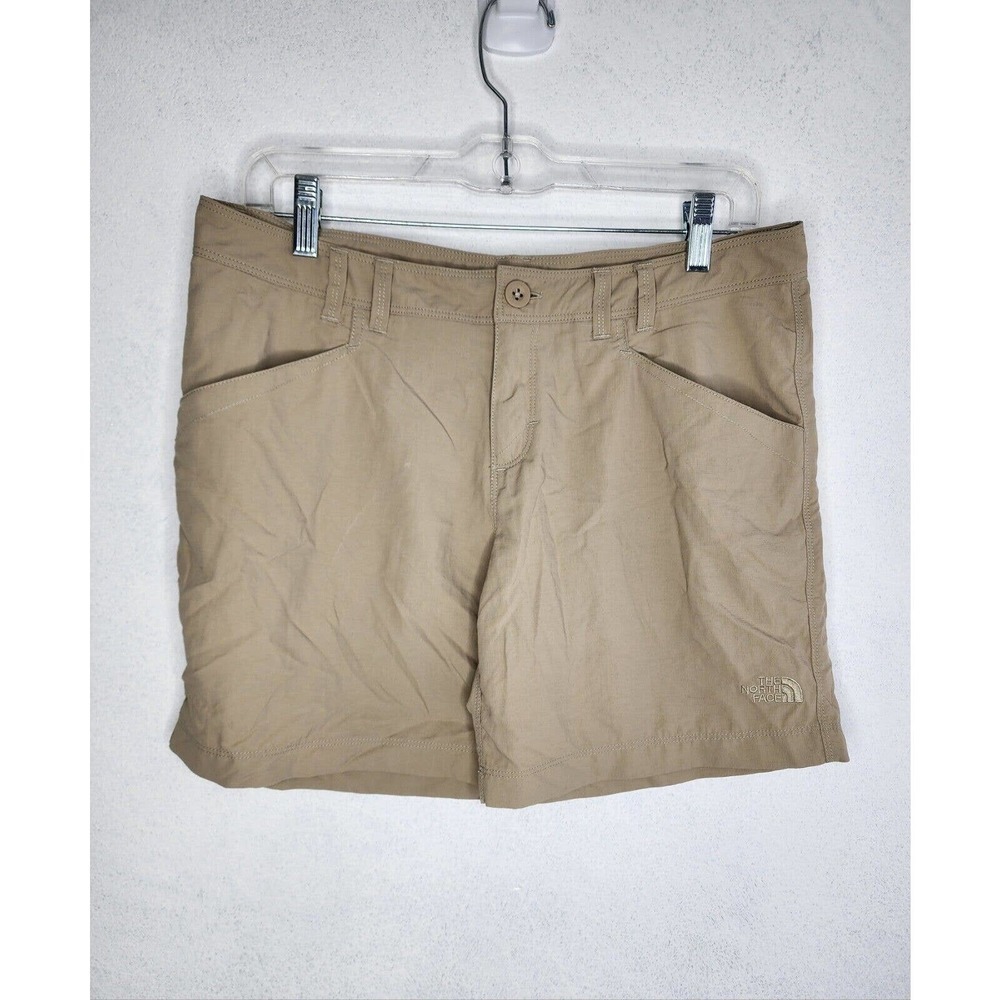 The North Face Women’s Khaki Hiking Outdoor Shorts Size 8 100% Nylon Activewear